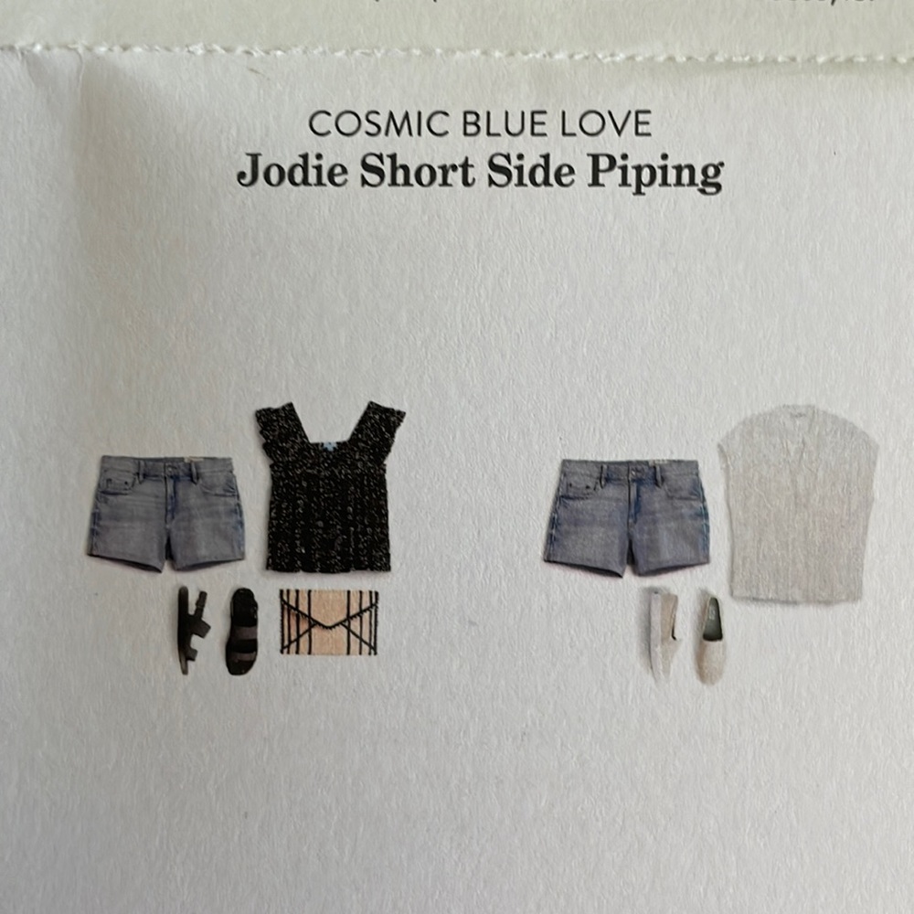 Cosmic Blue Love Jodie Short Side Piping size 8